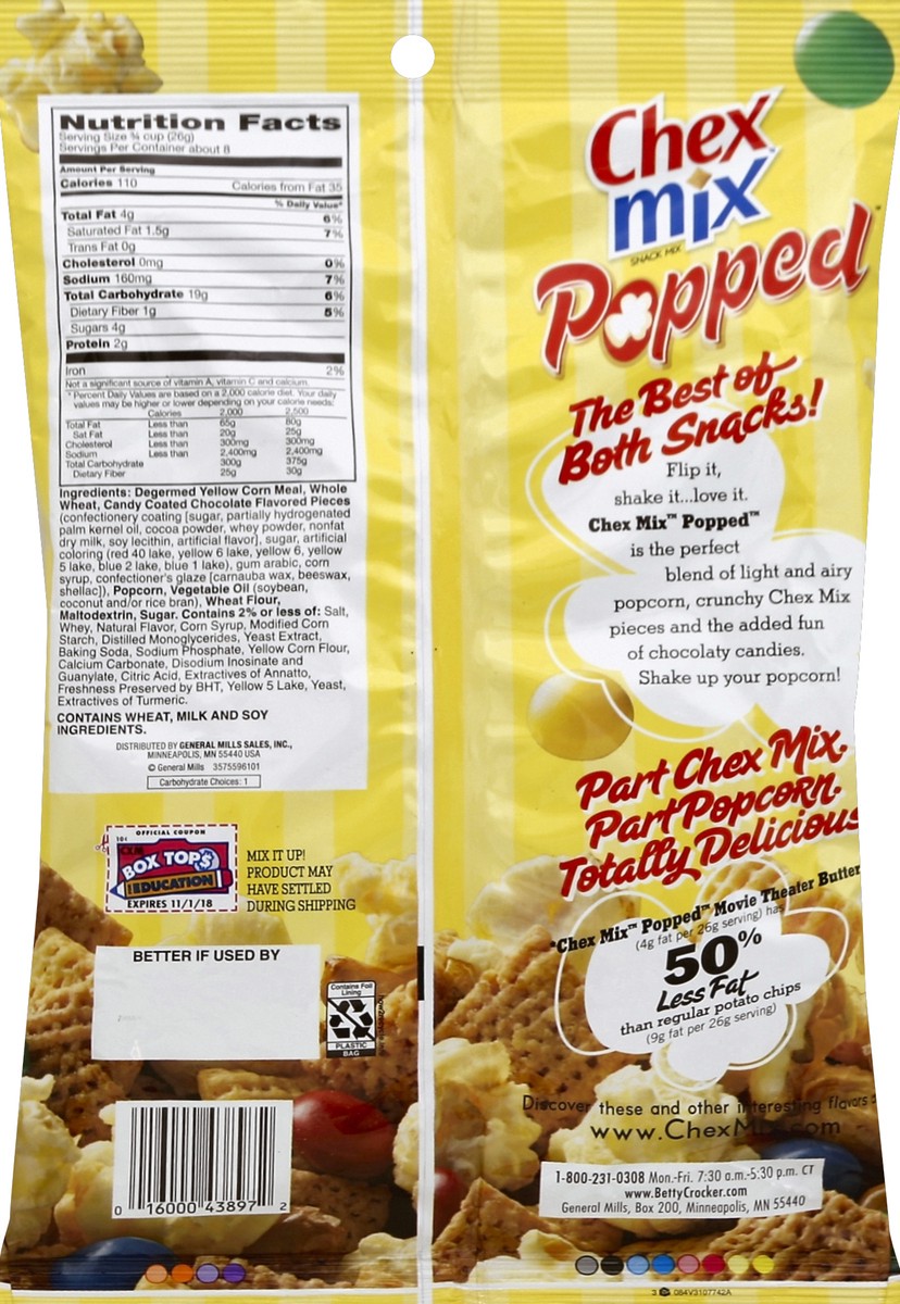 slide 6 of 6, Chex Mix Popped Movie Theater Butter Snack Mix, 8 oz