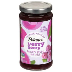 Polaner Verry Berry Concord Grape Fruit Spread, Gluten Free, 15.25 oz