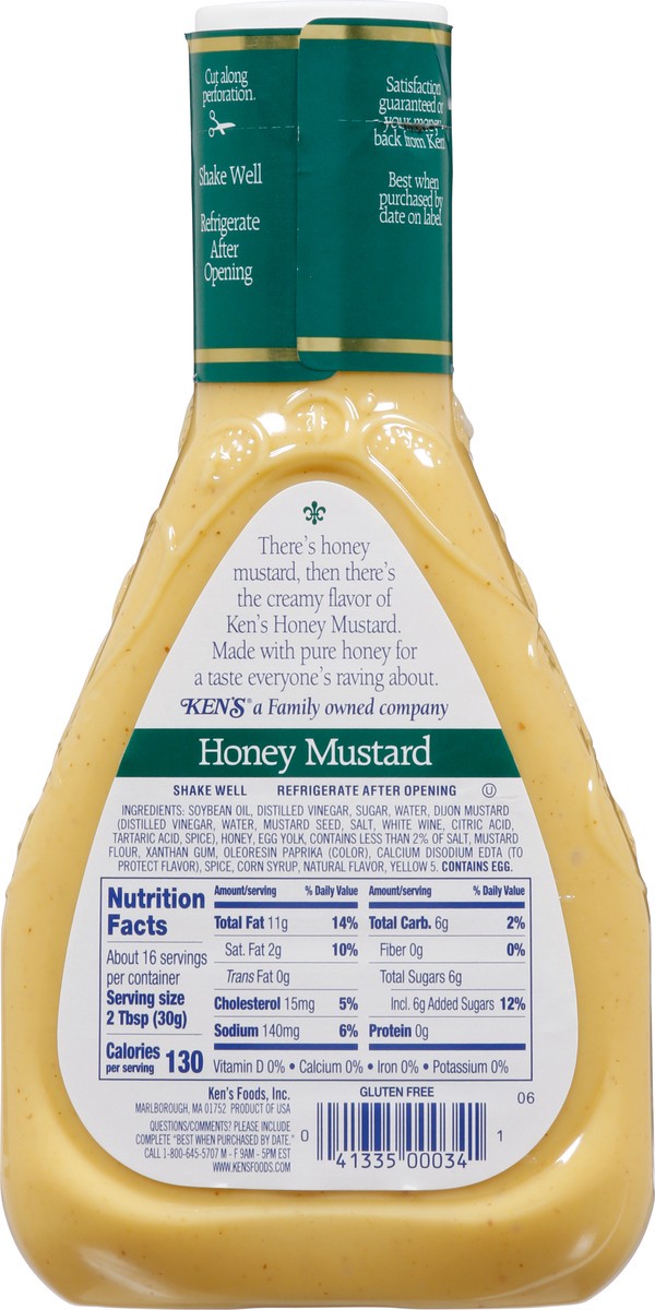 slide 10 of 13, Ken's Steak House Honey Mustard Salad Dressing, 16 fl oz