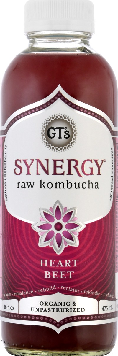 slide 2 of 13, GT's Gt's Organic & Raw Kombucha Heart Beet - 16 fl oz, 16 fl oz