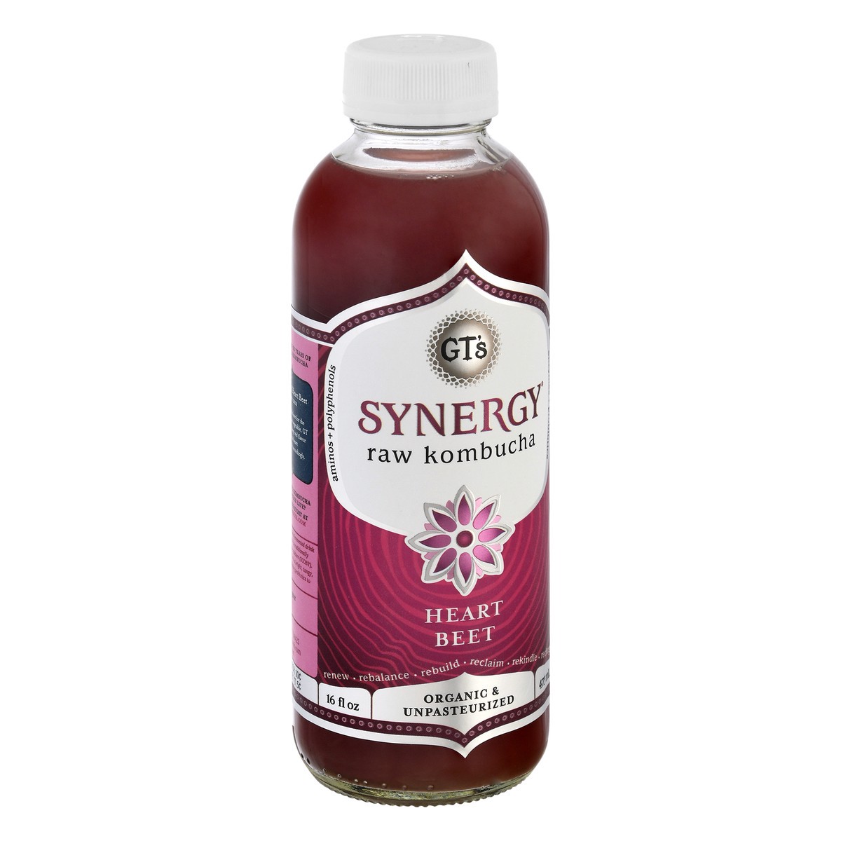 slide 3 of 13, GT's Gt's Organic & Raw Kombucha Heart Beet - 16 fl oz, 16 fl oz