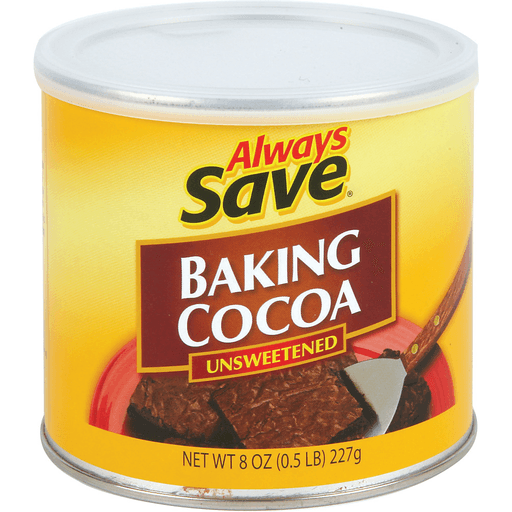 slide 1 of 1, Always Save Baking Cocoa, 8 oz