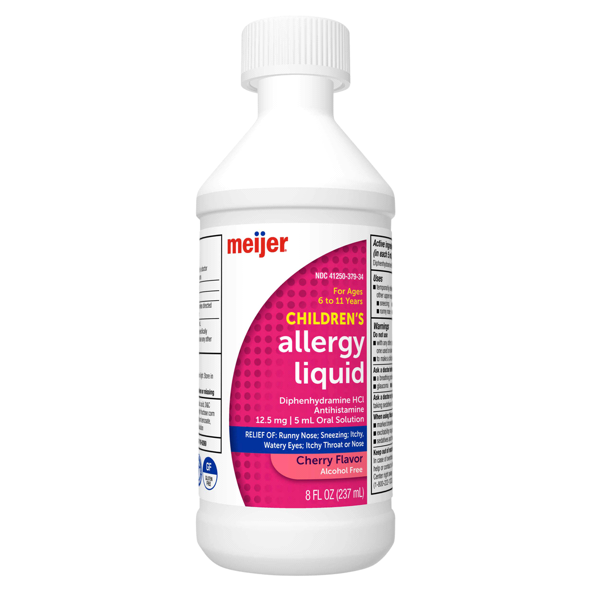 slide 9 of 29, Meijer Children's Allergy Liquid, Cherry Flavor, 8 oz
