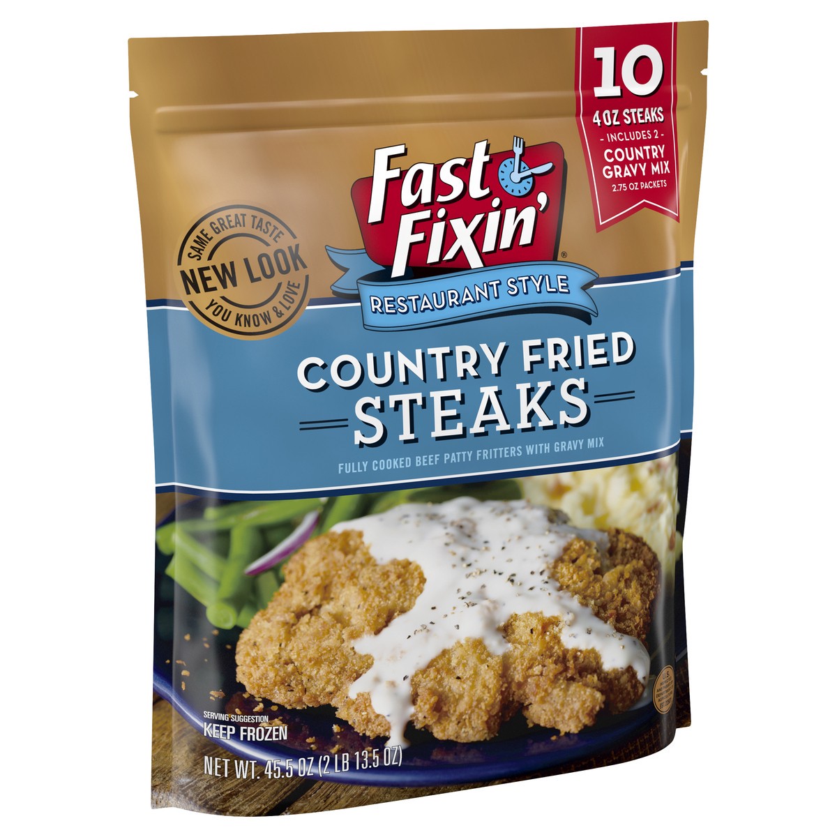 slide 1 of 8, Fast Fixin Restaurant Style Mixed Species Meat/Poultry/Other Animal, 546.08 oz