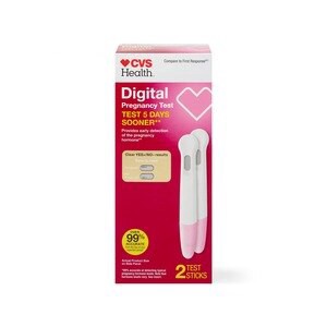 slide 1 of 1, CVS Health Digital Pregnancy Test, 2 Ct, 1 ct