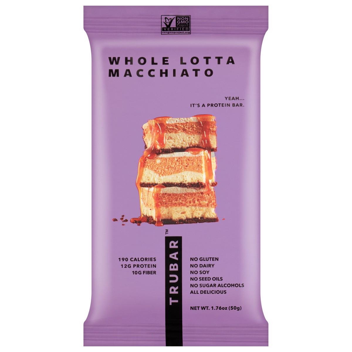 slide 4 of 4, Trubar Whole Lotta Macchiato Protein Bar 1.76 oz, 1.76 oz