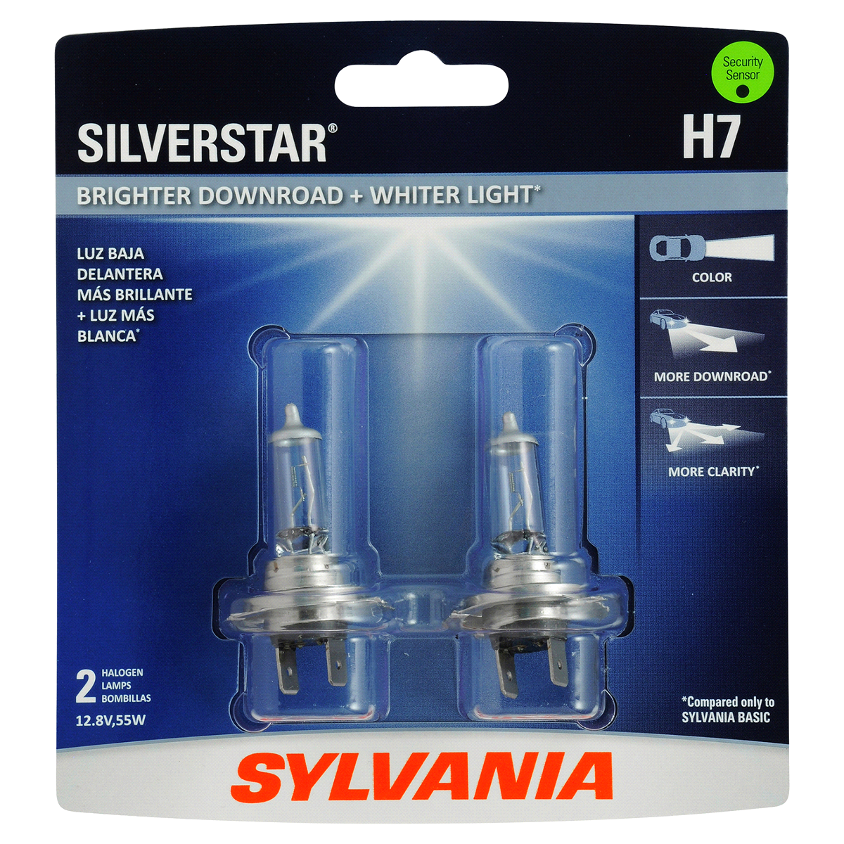 slide 1 of 6, Sylvania H7 SilverStar Headlight, 2 ct