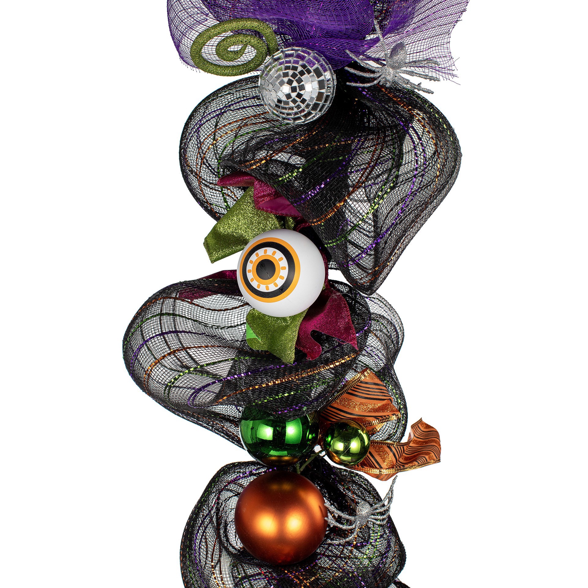 slide 2 of 6, 6ft. Eyeball & Ornament Mesh Garland By Ashland, 6 ft
