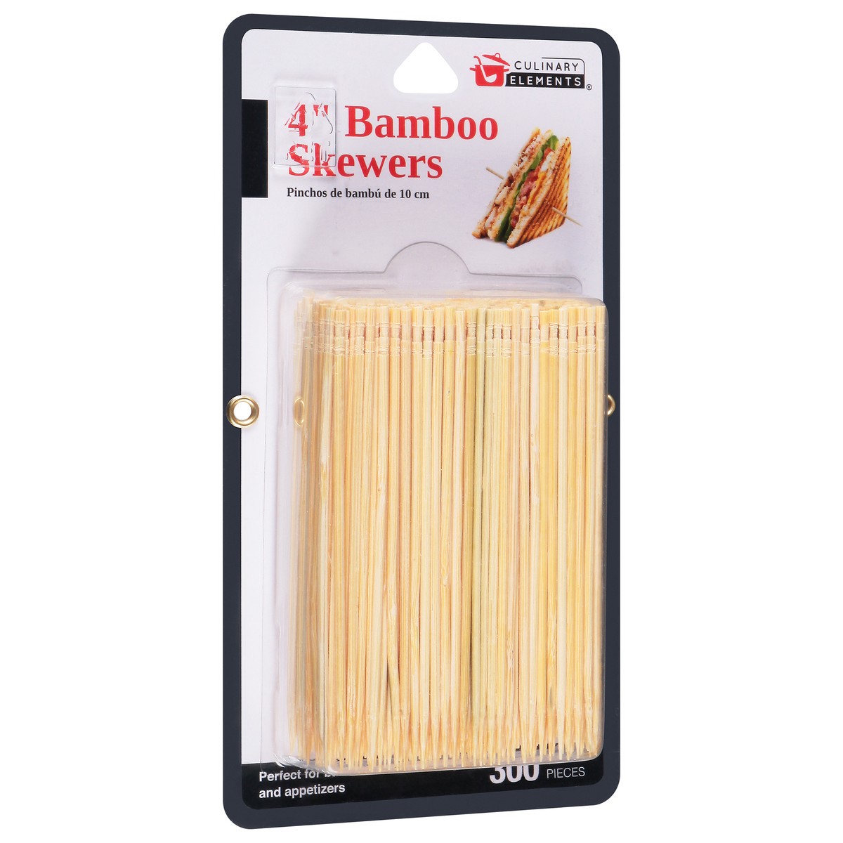 slide 7 of 12, Culinary Elements 4 Inches Bamboo Skewers 300 ea, 300 ct