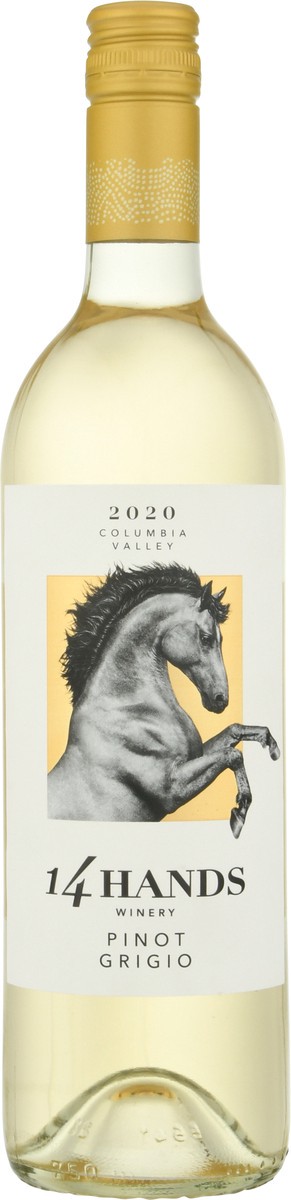 slide 1 of 5, 14 Hands Pinot Grigio, White Wine, 750 mL Bottle, 750 ml