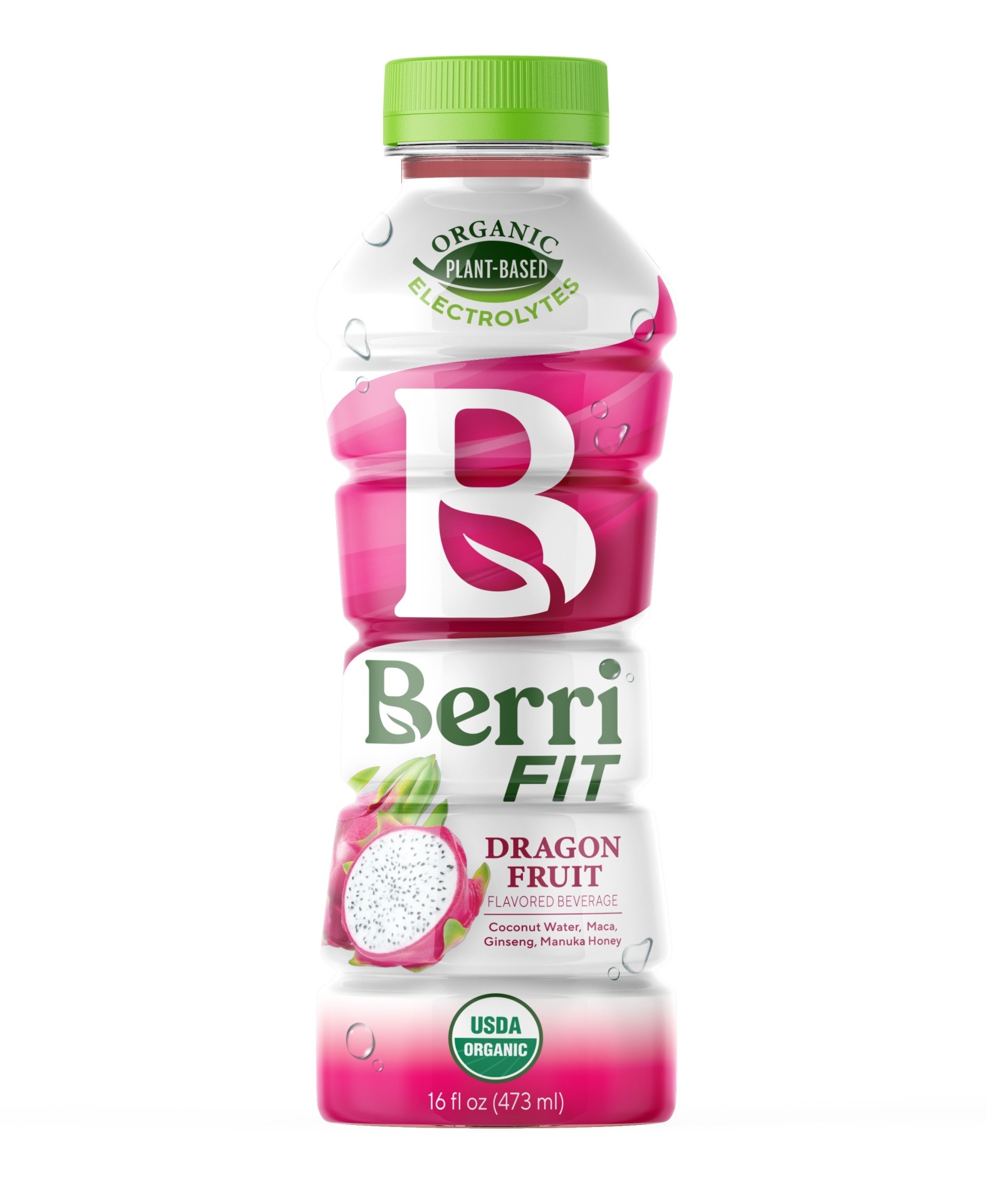 slide 1 of 1, Berri Fit Organic Fitness Beverage, Dragonfruit - 16 fl oz, 16 fl oz