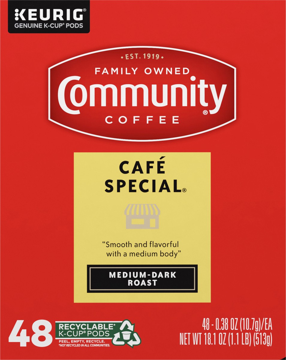 slide 7 of 10, Community Coffee Single Serve Coffee, 48 ct