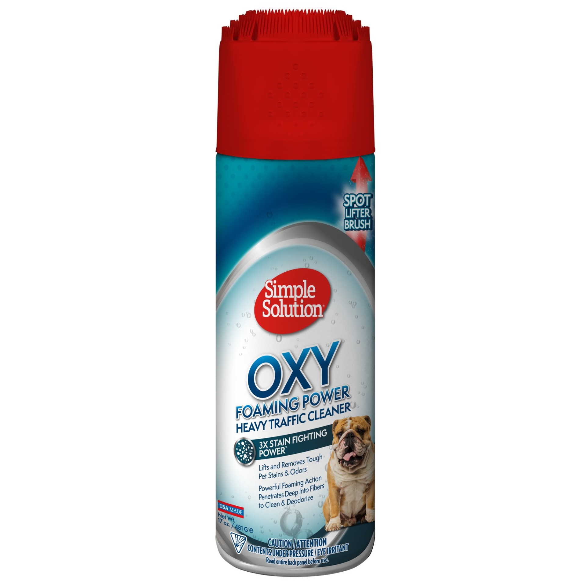 slide 1 of 1, Simple Solution OXY Foaming Power Heavy Traffic Cleaner for Dogs, 17 fl oz