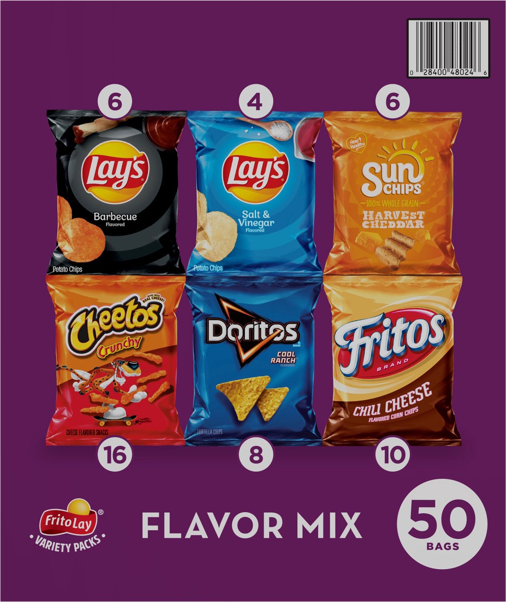 slide 8 of 13, Frito-Lay Flavor Mix Variety 1 Oz 50 Count, 50 ct