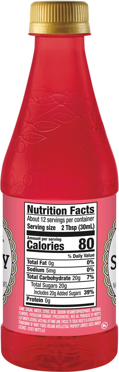 slide 5 of 7, Rose's Strwbry Syrup - 12 oz, 12 oz
