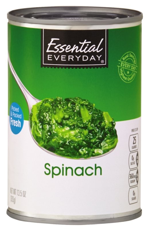 slide 1 of 1, Essential Everyday Spinach, 13.5 oz