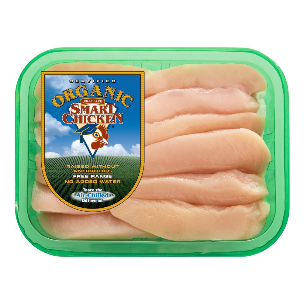 slide 1 of 1, Smart Chicken Organic Breast Tenders, per lb