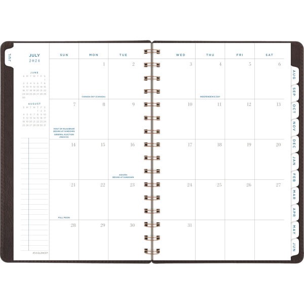 slide 10 of 10, 2024-2025 At-A-Glance Signature Collection Weekly/Monthly Academic Planner, 5"" X 8"", Brown, July 2024 To June 2025, Yp200A09, 1 ct