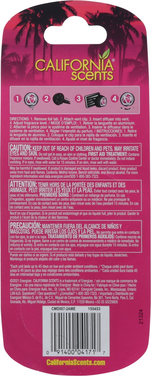 slide 9 of 9, California Scents Coronado Cherry Air Fresheners 2 - 0.10 fl oz ea, 0.10 fl oz