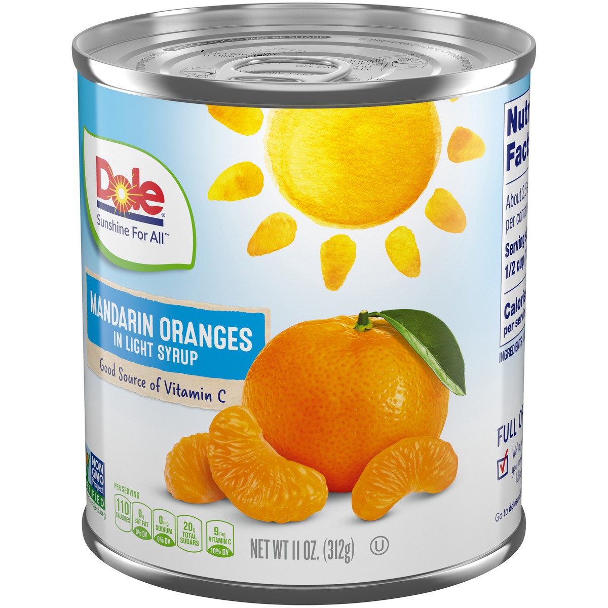 slide 3 of 14, Dole Mandarin Oranges in Light Syrup 11 oz. Can, 11 oz