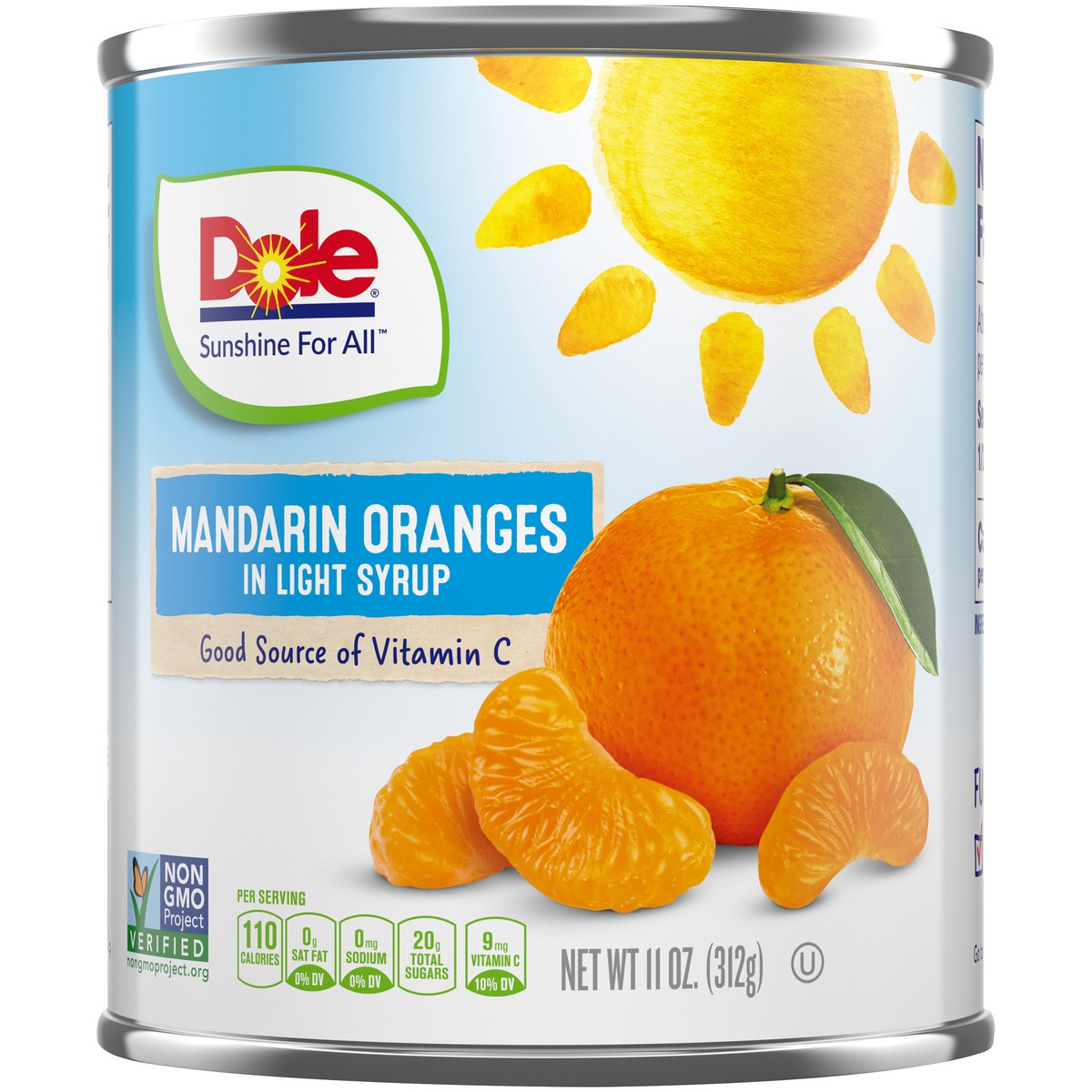slide 7 of 14, Dole Mandarin Oranges in Light Syrup 11 oz. Can, 11 oz