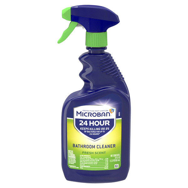 slide 1 of 1, Microban Fresh Scent Bathroom Cleaner, 22 oz