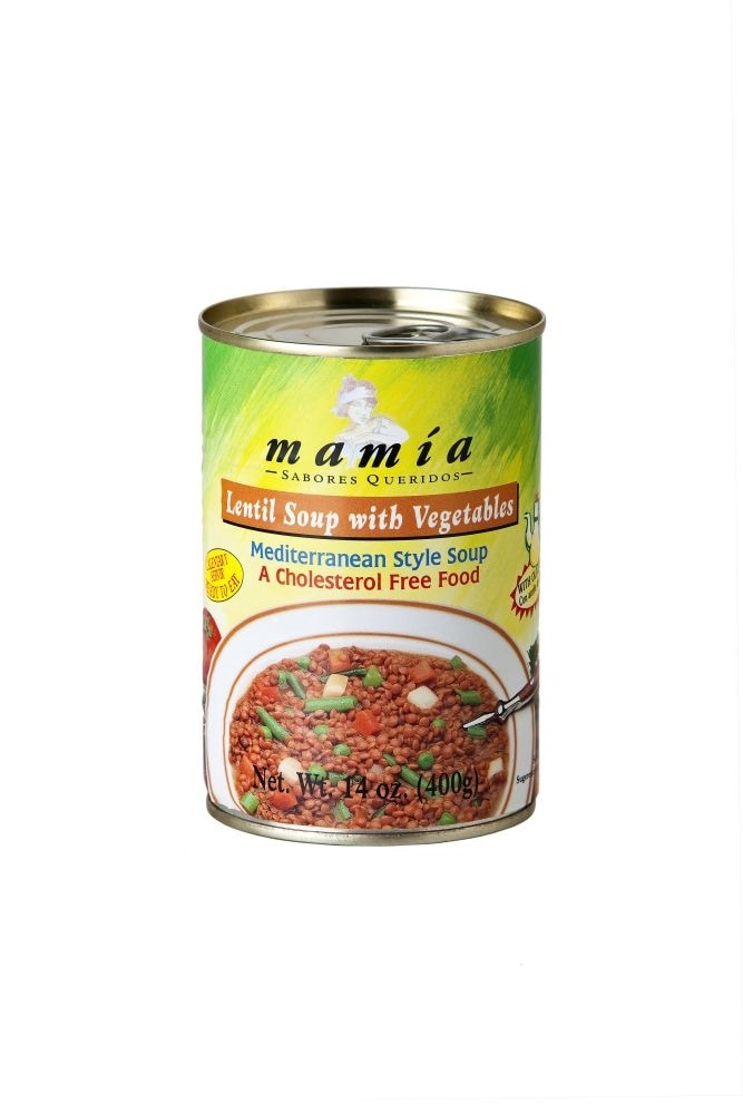 slide 1 of 1, Mamia Lentil Soup With Vegetables, 14 oz