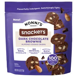 Nonni's Almond Cookie Crisps, Dark Chocolate Brownie - 4.5 oz