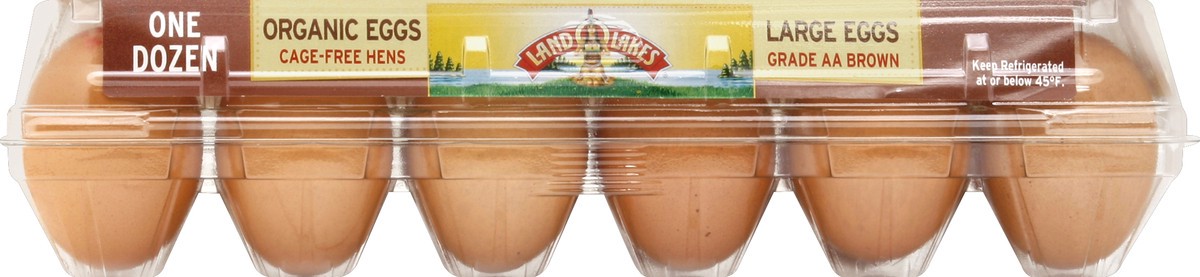 slide 2 of 4, Land O'Lakes Organic Eggs Large Grade Aa - 12 CT, 12 ct