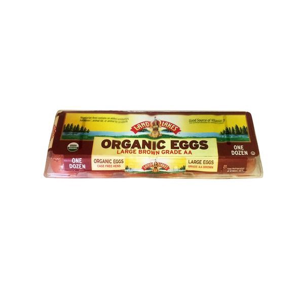 slide 1 of 4, Land O'Lakes Organic Eggs Large Grade Aa - 12 CT, 12 ct