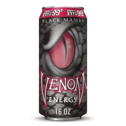 Venom Black Mamba Energy Drink, 16 fl oz can