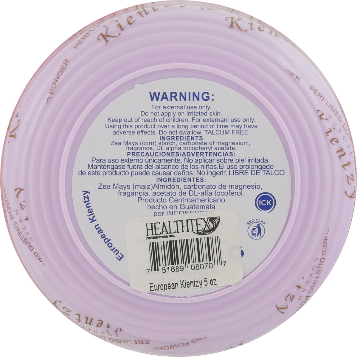 slide 7 of 12, European Kientzy Perfumed Dusting Powder 5 oz, 5 oz