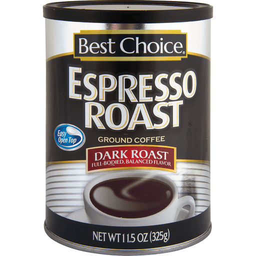 slide 1 of 1, Best Choice Espresso Dark Roast Ground Coffee - 11.5 oz, 11.5 oz