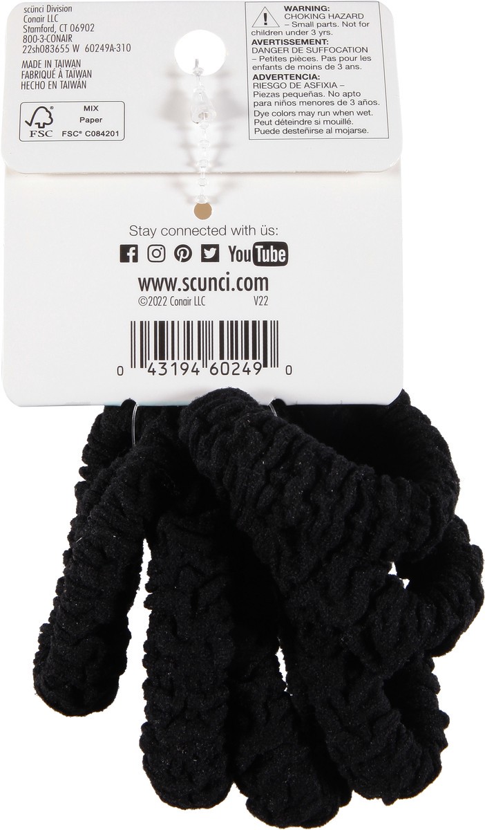 slide 11 of 11, scünci All Day Hold Ponytailers 6 ea, 6 ct