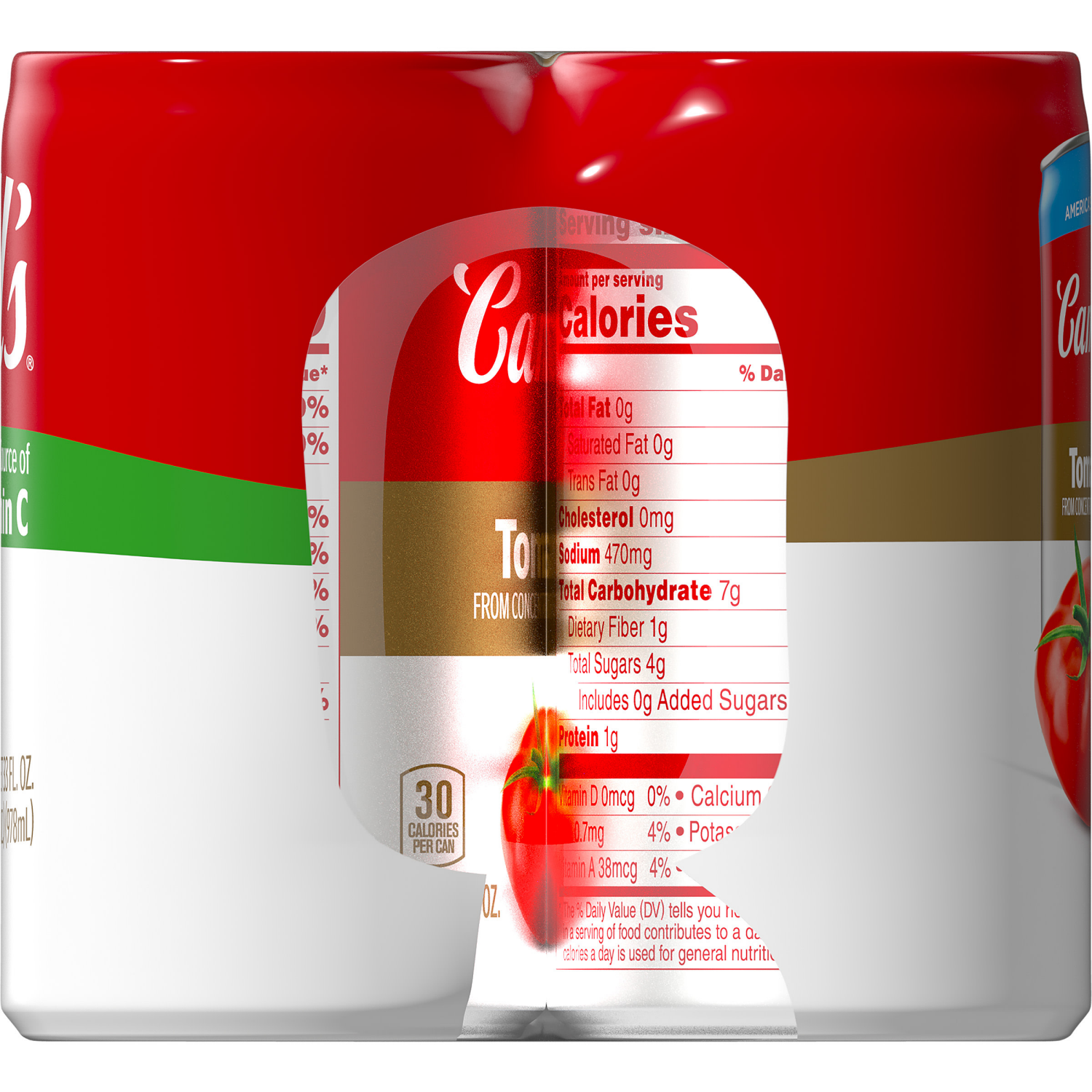 slide 2 of 8, Campbell's 100% Tomato Juice, 5.5 fl oz Can (6 Pack), 33.000 fl oz