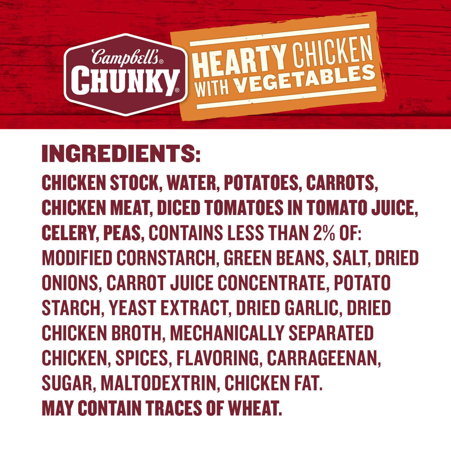 slide 5 of 5, Campbell's Chicken with Vegetables Soup, 18.600 oz