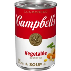 Campbell's Condensed Vegetable Soup With Beef Stock, 10.5 oz Can
