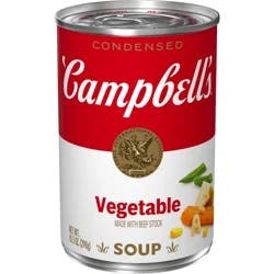 Campbell's Condensed Vegetable Soup With Beef Stock, 10.5 oz Can