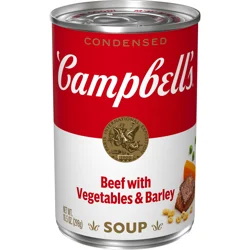 Campbell's Condensed Beef Soup With Vegetables and Barley, 10.5 oz Can