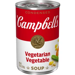 Campbell's Condensed Vegetarian Vegetable Soup, 10.5 oz Can