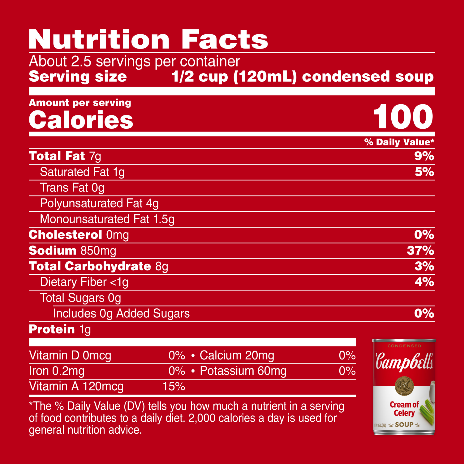slide 5 of 8, Campbell's Condensed Cream of Celery Soup, 10.5 oz Can, 10.5 oz