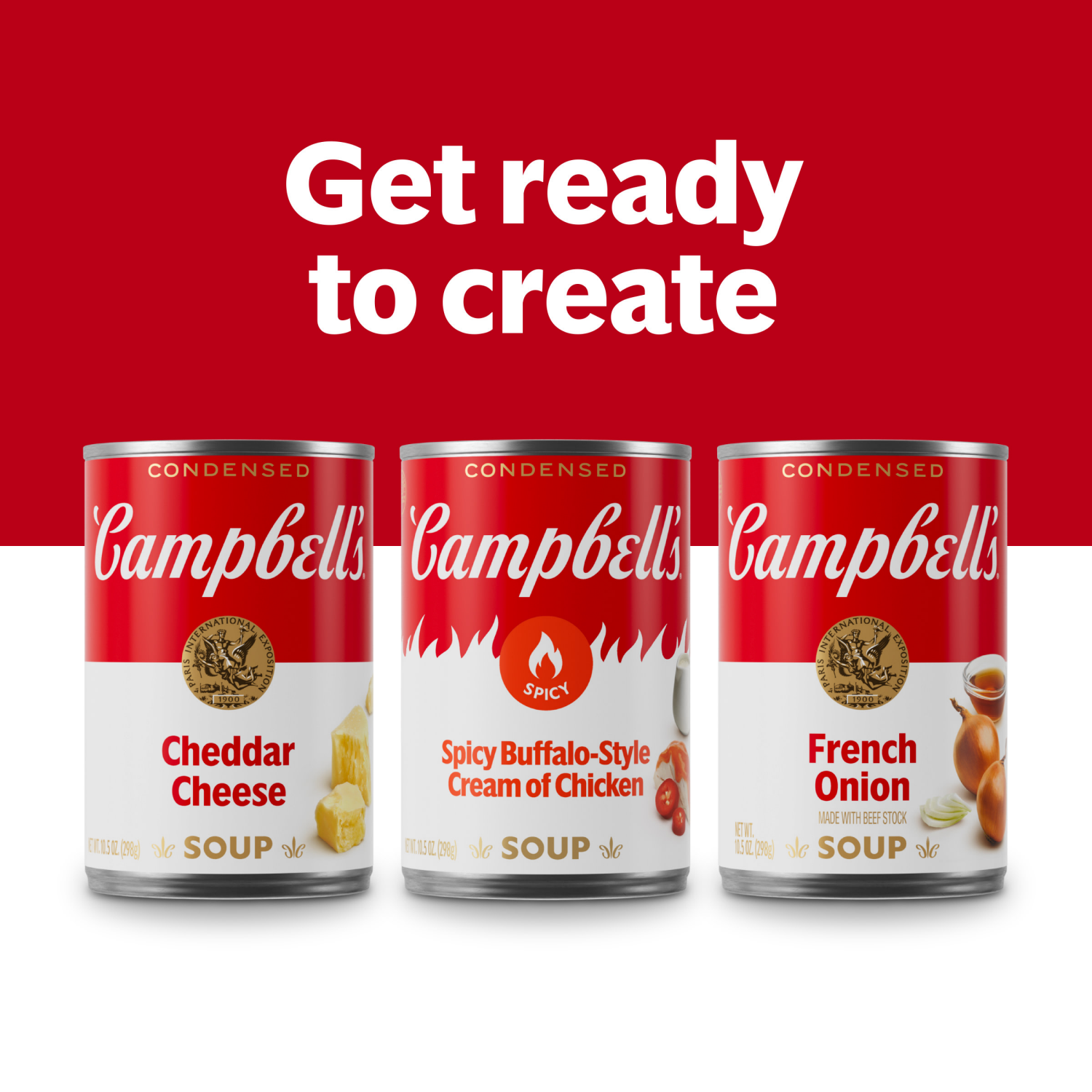 slide 3 of 7, Campbell's Condensed French Onion Soup, 10.5 oz Can, 10.5 oz