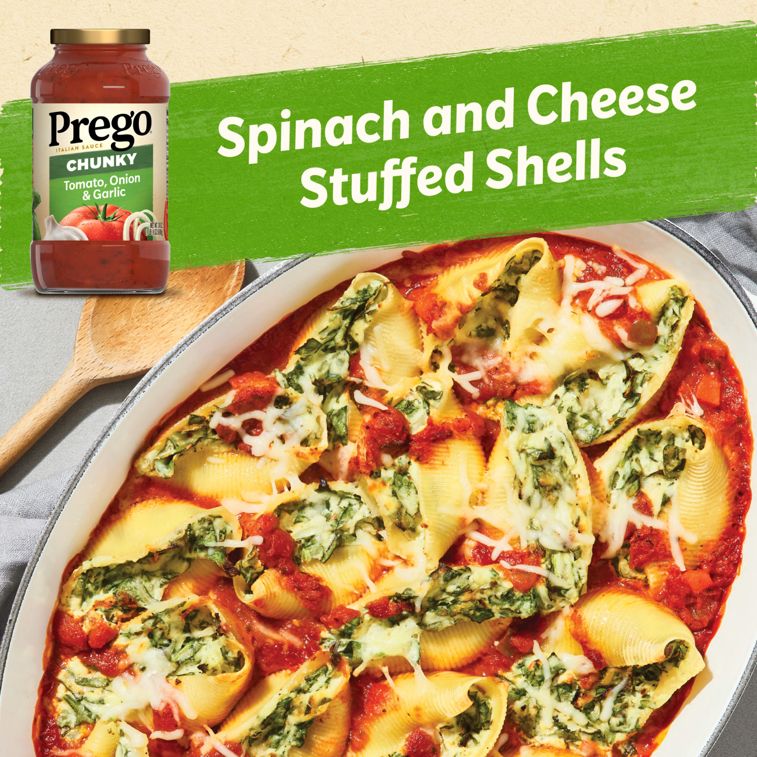 slide 4 of 5, Prego Chunky Tomato, Onion and Garlic Pasta Sauce, 24.000 oz