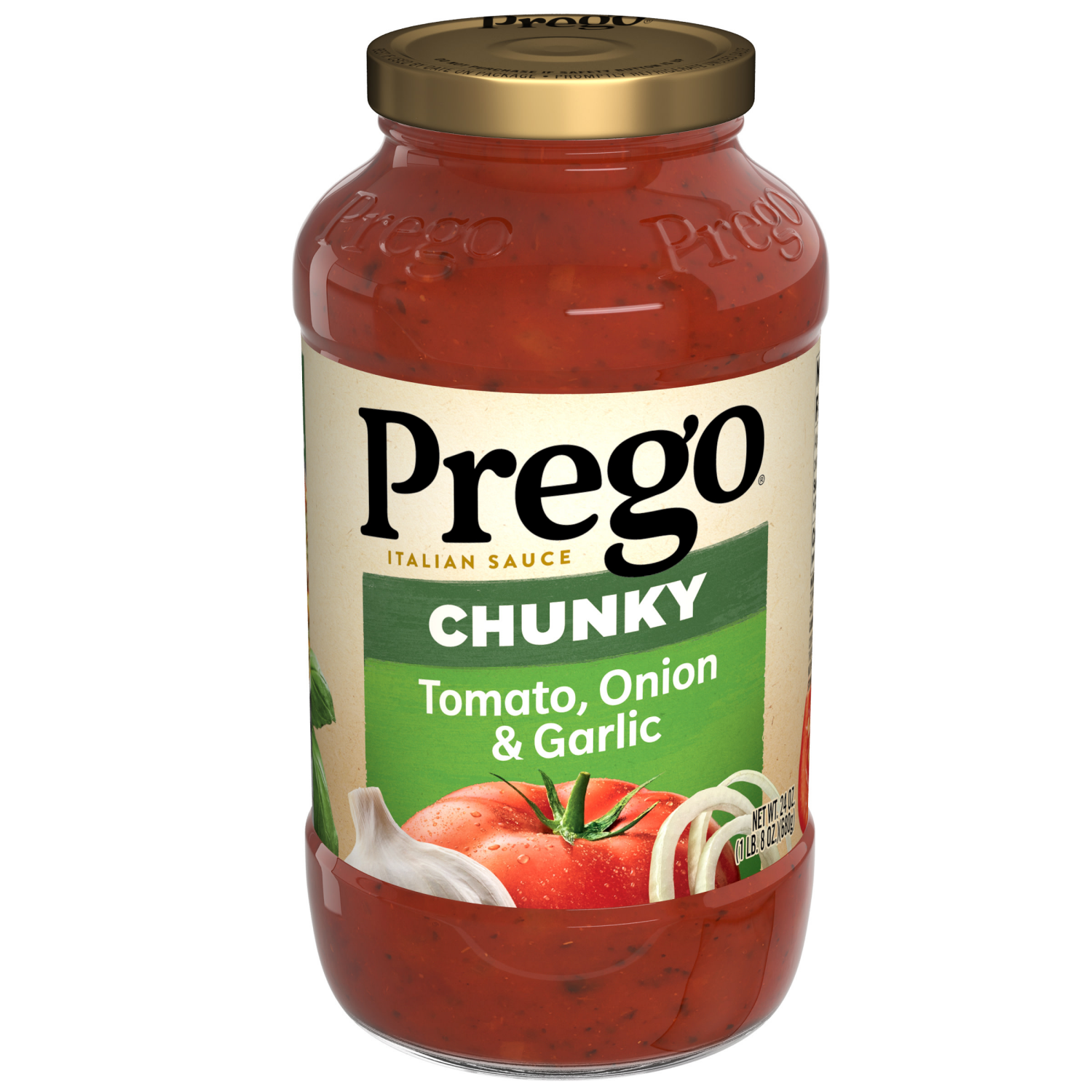 slide 1 of 5, Prego Chunky Tomato, Onion and Garlic Pasta Sauce, 24.000 oz