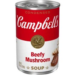 Campbell's Condensed Beefy Mushroom Soup, 10.5 oz Can