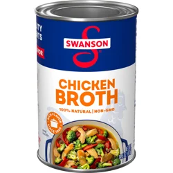 Swanson 100% Natural Chicken Broth, 14.5 Oz Can