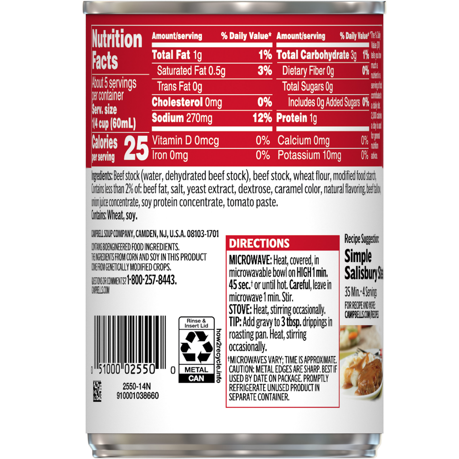 slide 3 of 5, Campbell's Beef Gravy, 10.5 oz