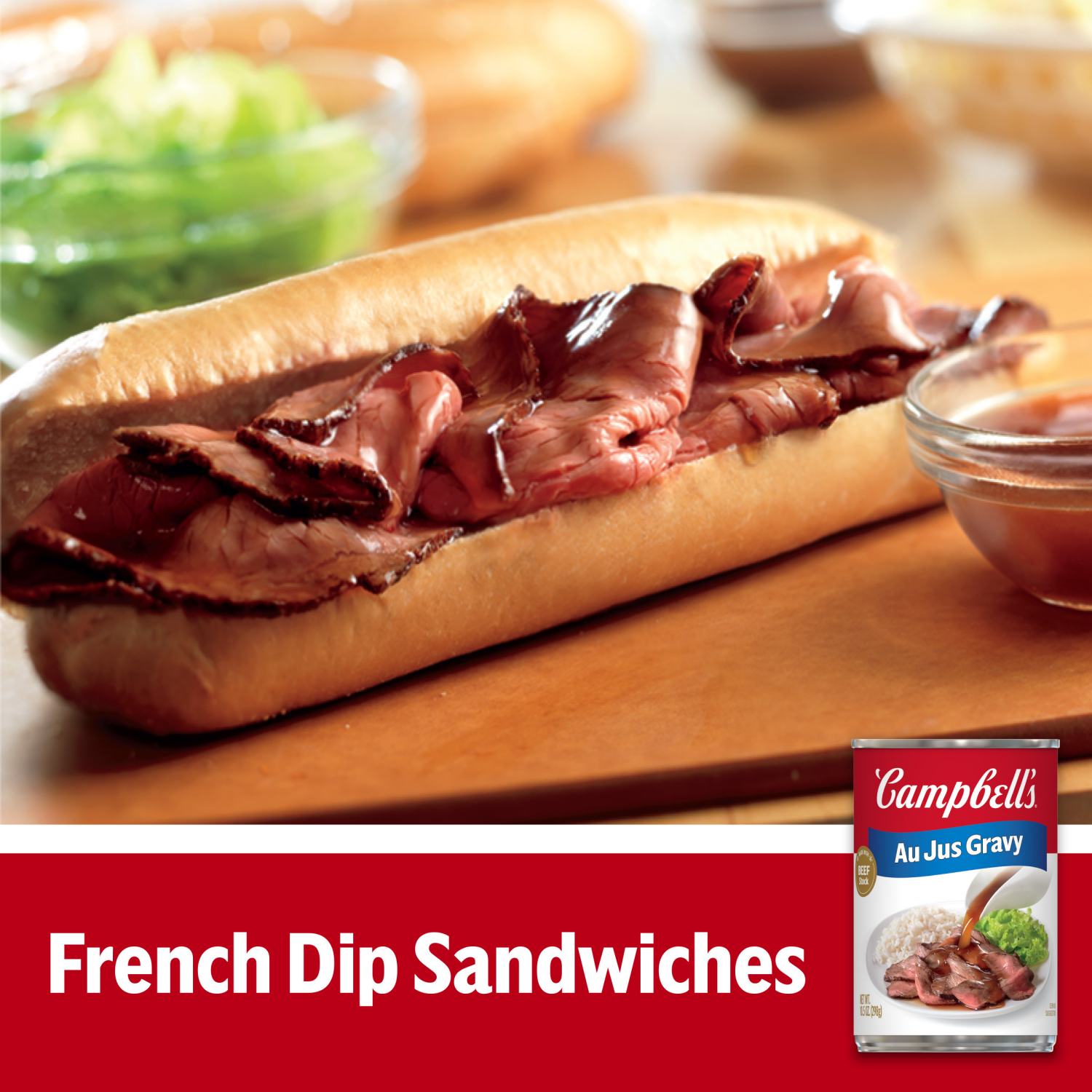 slide 8 of 8, Campbell's Au Jus Gravy, 10.5 oz Can, 10.5 oz