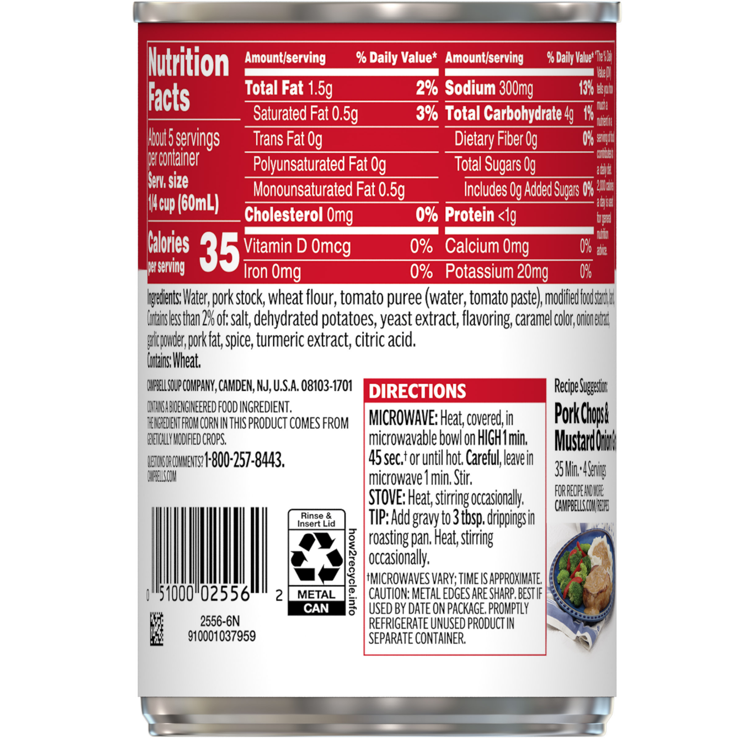 slide 3 of 5, Campbell's Golden Pork Gravy, 10.5 oz