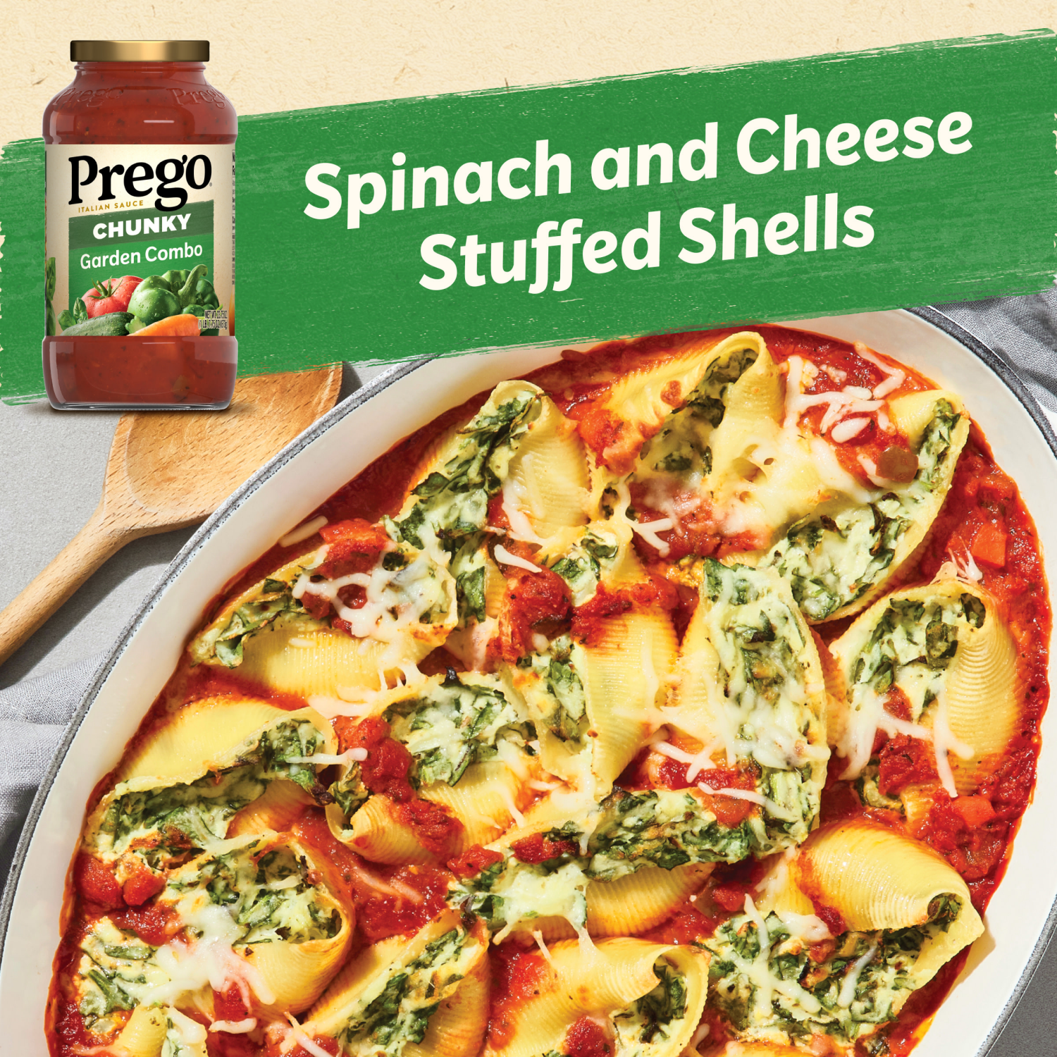 slide 4 of 5, Prego Chunky Garden Combo Pasta Sauce, 23.750 oz